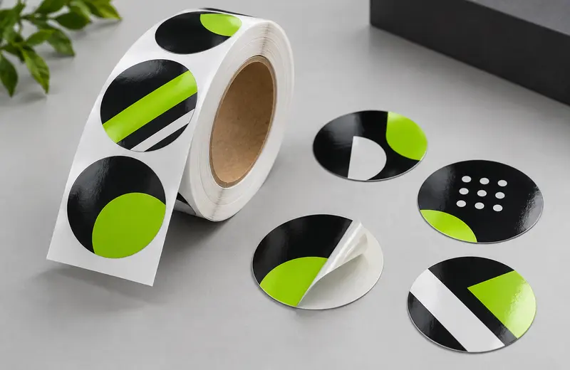 Rol bedrukte stickers en losse etiketten