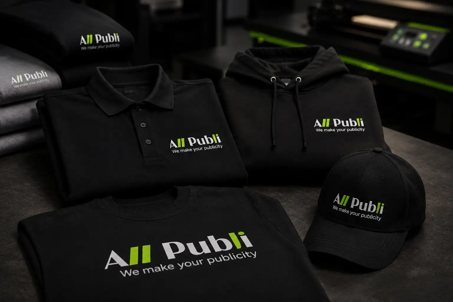 Bedrukte kleding en textiel door All Publi